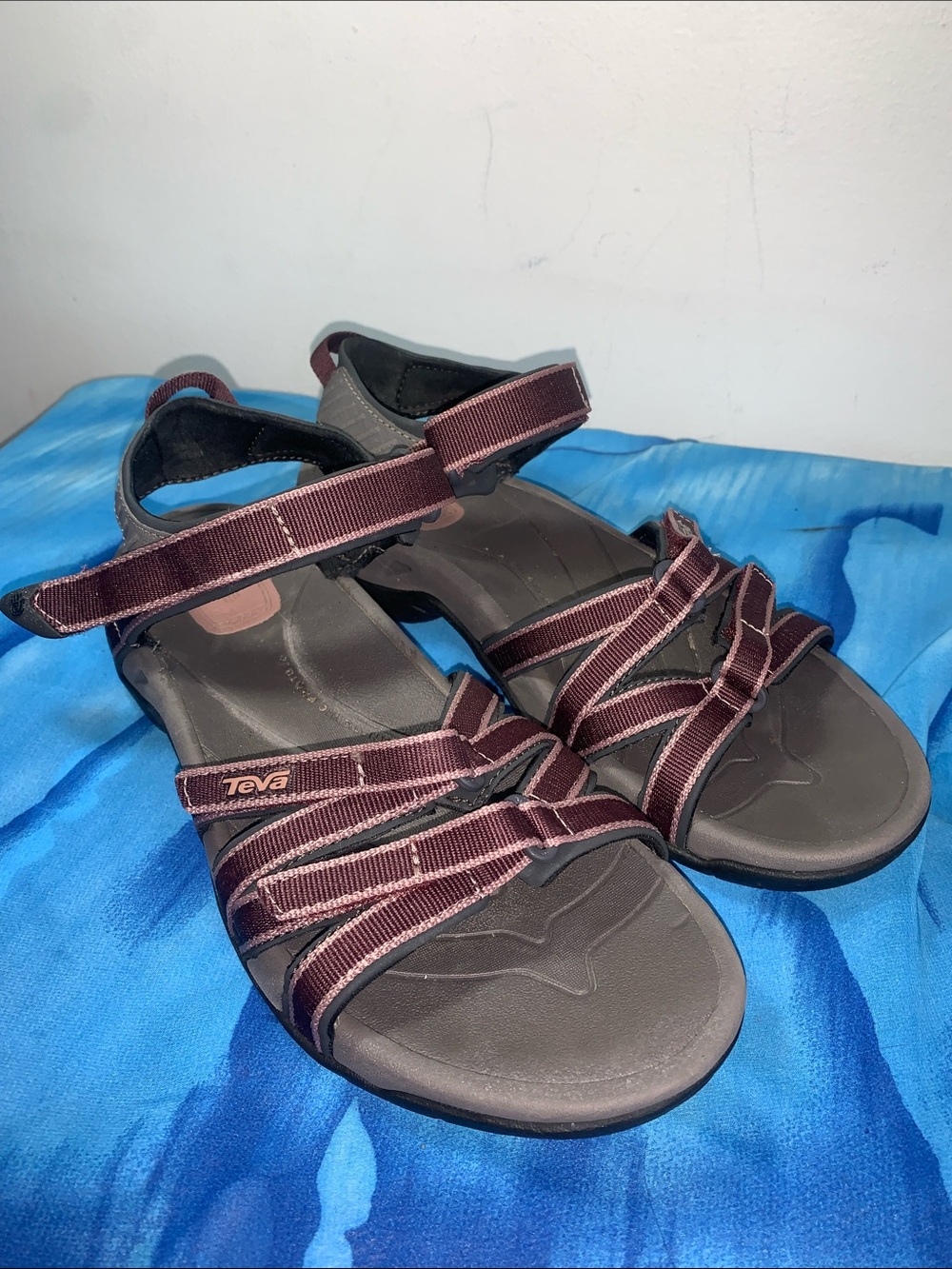 Teva Women's Tirra hiking sandals dark purple and grey Women’s Sz 9